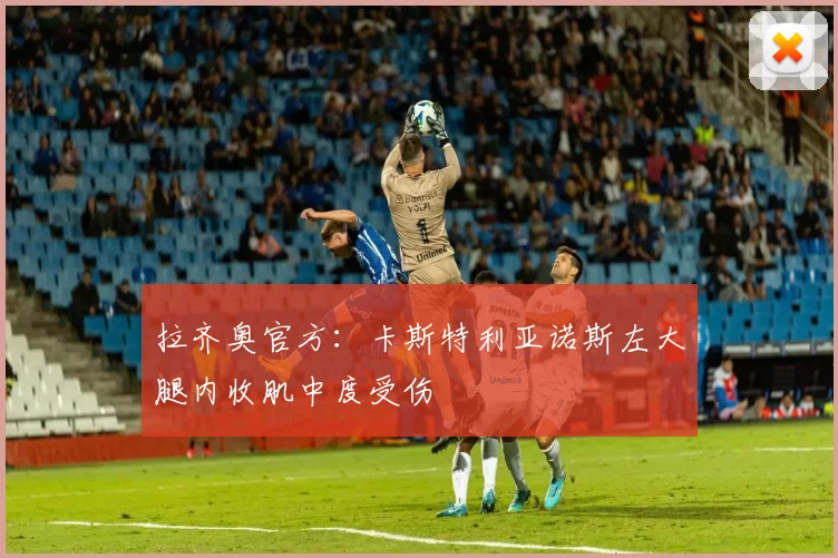 拉齐奥官方：卡斯特利亚诺斯左大腿内收肌中度受伤